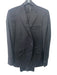 Saks Fifth Ave NWT Black Wool Solid 2 Button Men's Suit Black / 44