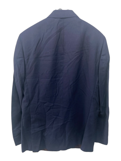 Saks Fifth Ave NWT Navy Blue Wool Solid 2 Button Men's Blazer Navy Blue / 44