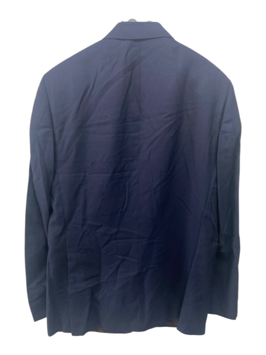 Saks Fifth Ave NWT Navy Blue Wool Solid 2 Button Men's Blazer Navy Blue / 44