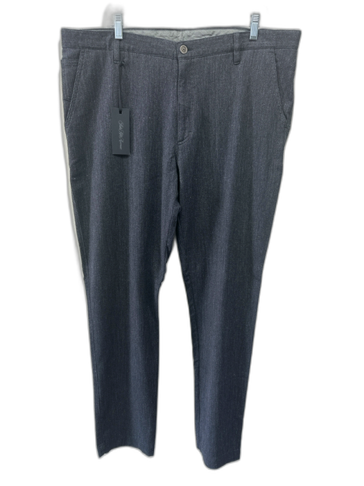 Saks Fifth Ave NWT Size 38 Gray & White Cotton Solid Zip Fly Men's Pants Gray & White / 38