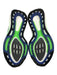 Adidas Shoe Size 13 Blue, Green & White Synthetic Low Top Men's Shoes Blue, Green & White / 13