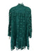 Tuckernuck Size XL Hunter Green Cotton Long Sleeve Crochet Lace Overlay Dress Hunter Green / XL