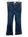 Frame Size 30 Dark Wash Cotton Blend High Rise Zip Fly Boot Cut Jeans Dark Wash / 30
