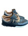 Esse Ut Esse Shoe Size 38 Black & Gray Leather Snake Skin Detail Fringe Sneakers Black & Gray / 38