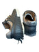 Esse Ut Esse Shoe Size 38 Black & Gray Leather Snake Skin Detail Fringe Sneakers Black & Gray / 38
