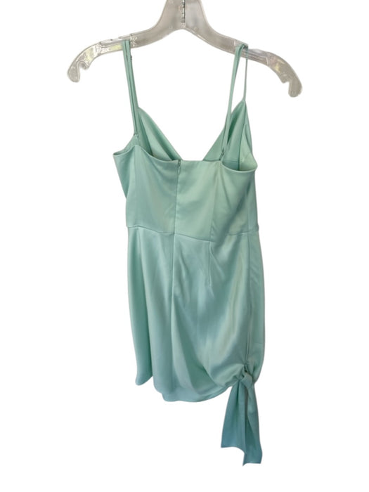 Gianni Bini Size 6 Sea Green Polyester Spaghetti Strap Side Tie Dress Sea Green / 6
