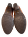 L'Artiste Shoe Size 39 Brown Leather Almond Toe Side Zip Flower Booties Brown / 39