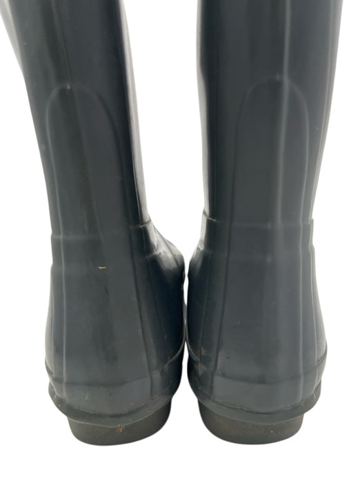 Hunter Shoe Size 9 Gray Rubber Low Heel Round Toe Knee High Rain Boots Gray / 9