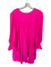 Pomander Place Size XXL Hot pink Polyester Long Sleeve Solid Smocked Wrist Dress Hot pink / XXL