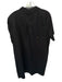 Renuar Size XL Black Cotton Short Sleeve Collar V Neck Dress Black / XL