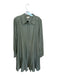 Tuckernuck Size XL Green & White Polyester Long Sleeve Striped Drop Waist Dress Green & White / XL