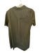 Renuar Size L Olive Green Cotton Short Sleeve Collar V Neck Dress Olive Green / L