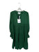 Pomander Place Size XXL Forest Green Polyester Long Balloon Sleeve Solid Dress Forest Green / XXL