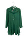 Tuckernuck Size XL Forest Green Polyester Long Sleeve Half Button Dress Forest Green / XL