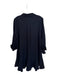 Tuckernuck Size XL Black Polyester Long Sleeve Half Button Drop Waist Dress Black / XL