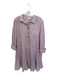 Tuckernuck Size XL White & Red Linen Long Sleeve Striped Drop Waist Dress White & Red / XL