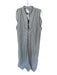 Pomander Place Size XXL Navy & Cream Polyester Sleeveless Checkered Maxi Dress Navy & Cream / XXL