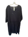 masai Size L Black Cotton Long Sleeve Pleat Detail Maxi Slip Inc. Dress Black / L
