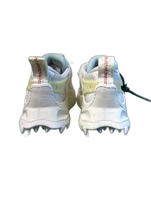 Off White Shoe Size 37 White blue & green Manmade Material Lace Up Sneaker Shoes White blue & green / 37