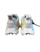 Off White Shoe Size 37 White blue & green Manmade Material Lace Up Sneaker Shoes White blue & green / 37