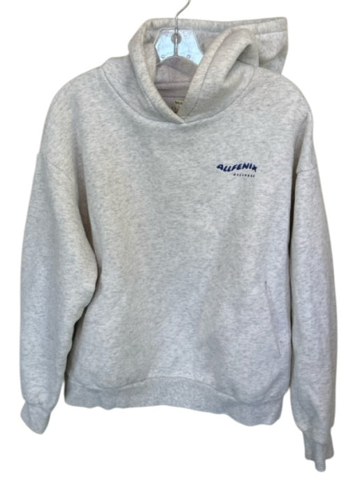 All Fenix Size S Light Gray & Blue Cotton Hood Heathered Athletic Hoodie Light Gray & Blue / S