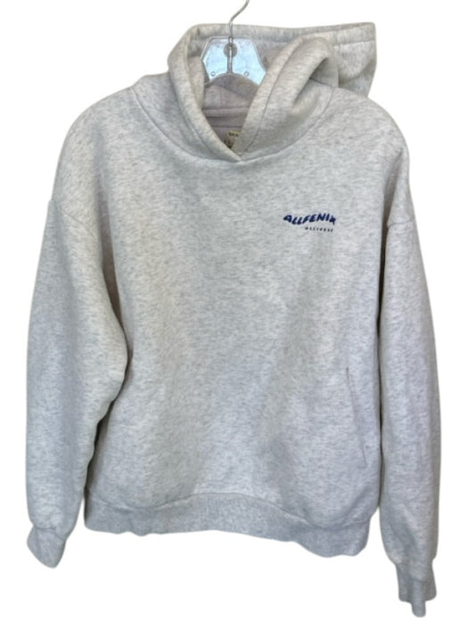 All Fenix Size S Light Gray & Blue Cotton Hood Heathered Athletic Hoodie Light Gray & Blue / S