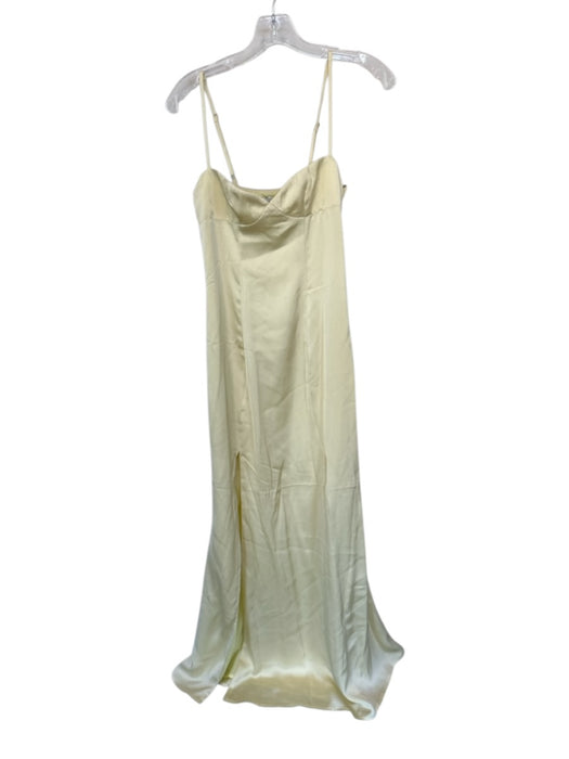 Peppermayo Size 0 Butter Yellow Polyester Spaghetti Strap Gown Butter Yellow / 0