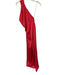 Alice & Olivia Size 0 Tomato Polyester One Shoulder Slit Gown Tomato / 0