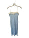 Amanda Uprichard Size XS Blue & White Viscose Blend Strapless Checkered Dress Blue & White / XS