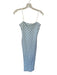 Amanda Uprichard Size XS Blue & White Viscose Blend Strapless Checkered Dress Blue & White / XS