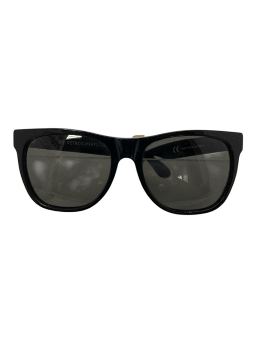 Retrosuperfuture Black Acetate Wayfarer Sunglasses Black