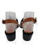 Tory Burch Shoe Size 7.5 Black, Brown & Gold Leather Upper Logo Thong Sandals Black, Brown & Gold / 7.5