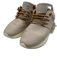 Esseutesse Shoe Size 39 Taupe & Gold Leather Metallic Detail Fringe Sneakers Taupe & Gold / 39