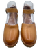 Seychelles Shoe Size 7.5 Light Brown Leather Stacked Heel Lug sole Pumps Light Brown / 7.5
