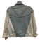 BlankNYC Size XS Light Wash & White Cotton Denim Color Block Button Front Jacket Light Wash & White / XS