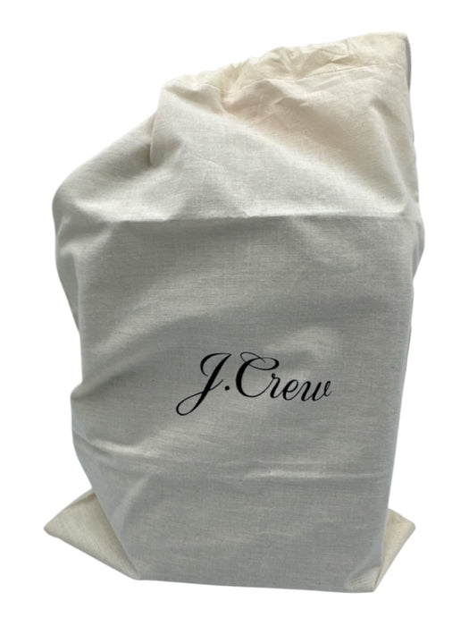 J. Crew Dark Gray Leather Gold Tone Hardware Flap Top Magnetic Snap Closure Bag Dark Gray