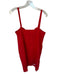 J Crew Size MT Red Linen & Viscose Front Button Front Pockets Thin Strap Dress Red / MT