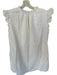 Ann Mashburn Size L White Cotton Eyelet High Neck Ruffle sleeve Dress White / L