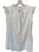 Ann Mashburn Size L White Cotton Eyelet High Neck Ruffle sleeve Dress White / L
