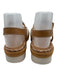 Vionic Shoe Size 8 Tan, Cream & Gold Leather Upper Metallic Detail Sandals Tan, Cream & Gold / 8