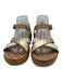 Vionic Shoe Size 8 Tan, Cream & Gold Leather Upper Metallic Detail Sandals Tan, Cream & Gold / 8