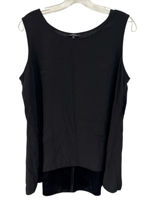 Lafayette 148 Size 12 Black Silk Sleeveless Tank Top Black / 12