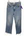 Mother Size 25 Light Wash Cotton Blend Denim Raw Hem Button & Zip Fly Jeans Light Wash / 25