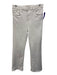 Frame Size 28 Cream White Cotton Blend Denim High Rise Button & Zip Fly Jeans Cream White / 28