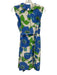 Kate Spade Size XS Cream White, Blue & Green Silk Blend Floral Sleeveless Dress Cream White, Blue & Green / XS