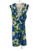 Kate Spade Size XS Cream White, Blue & Green Silk Blend Floral Sleeveless Dress Cream White, Blue & Green / XS