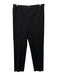 Lafayette 148 Size 4 Black Cotton Blend Side Zip Trouser Slim Tapered Pants Black / 4