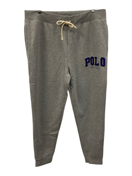 Polo NWT Size XL Gray & Blue Cotton Blend Solid Sweatpant Men's Pants Gray & Blue / XL