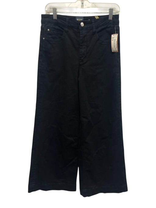 Maeve Size 29 Navy Blue Cotton & Polyester Zip Fly High Rise Wide Leg Jeans Navy Blue / 29