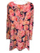 Nanette Lepore Size 2 Pink, purple & yellow Silk Long Flare Sleeve Dress Pink, purple & yellow / 2